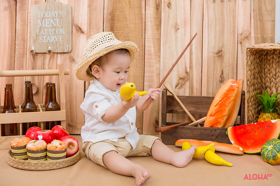 album ảnh gia đình bé nhật minh